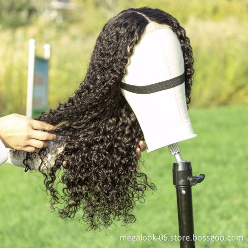Water Wave 13*4 Lace Front Wig Curly Virgin Chinese Human Hair Wigs
